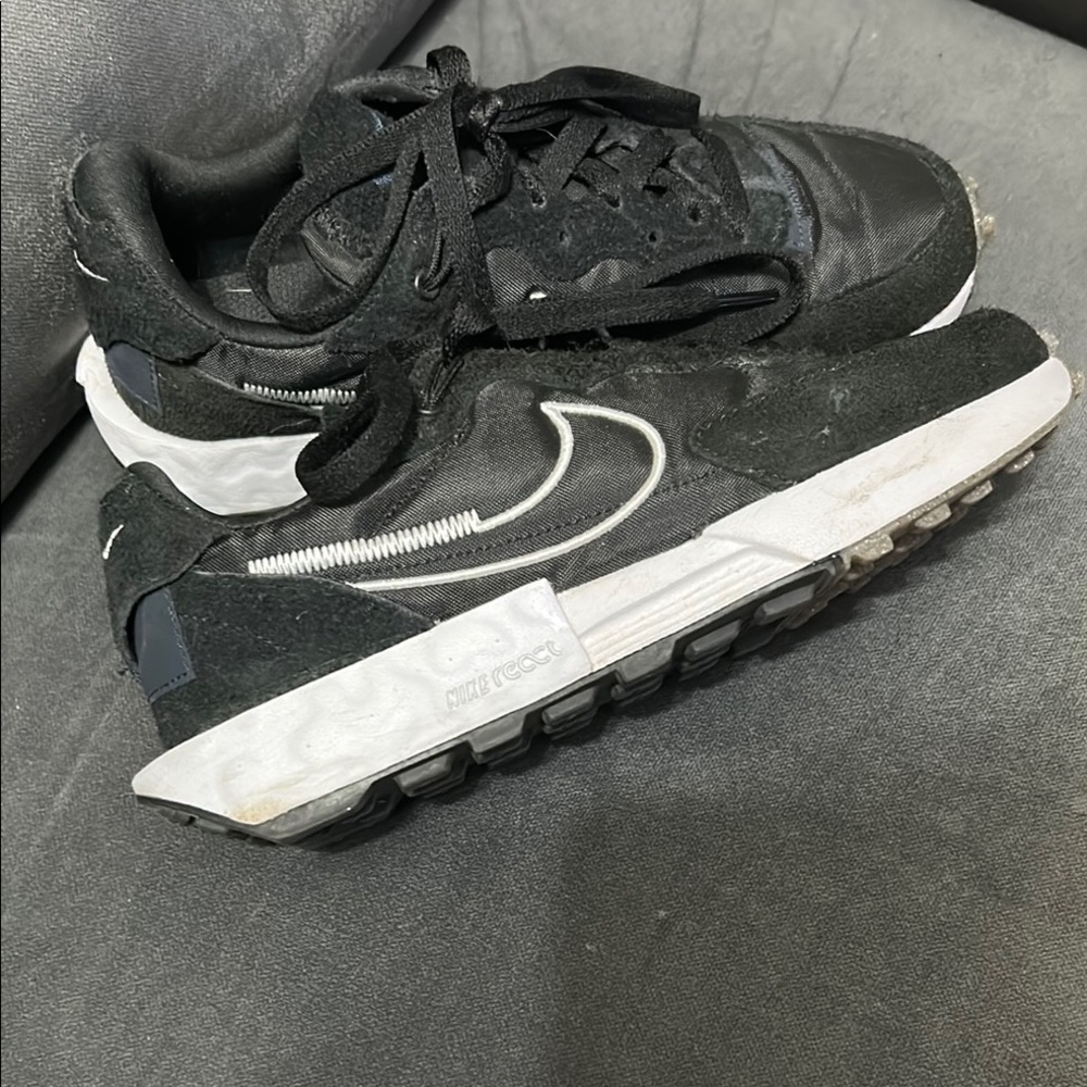 Black and White Nike Sneakers